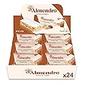 Crunchy Almond Turron Nougats From Spain, Traditional Spanish Candy Individually Wrapped, 24 Turron Duro Bars By El Almendro, Dessert, Gluten Free