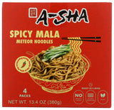 A-Sha Galaxy Noodles with Spicy Sauce 4pk, 13.4 OZ