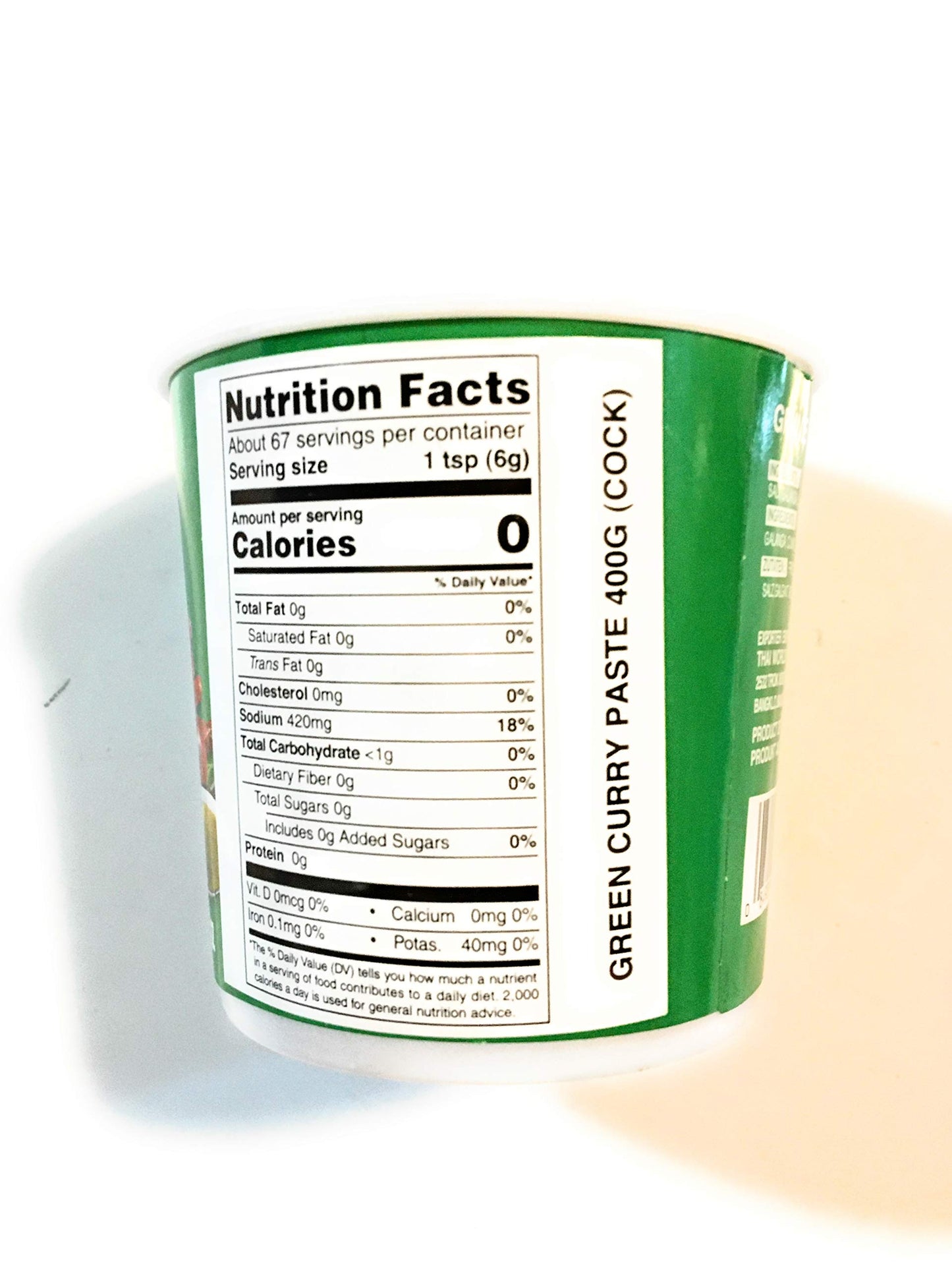 Cock Brand Green Curry Paste 14 Oz(2 Pack)