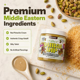 Chocbox Pistachio Cream Spread - Viral Dubai Chocolate Filling with Tahini & Crispy Kataifi - Sweet Savory Dessert Dip - Mother's Day, Gift (20oz)