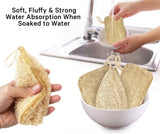 EMARA All Natural Kitchen Sponge Set of 3, Zero Waste Loufa, Organic, Vegan, 100% Biodegradable and Compostable, Durable, Reusable, Eco-Friendly