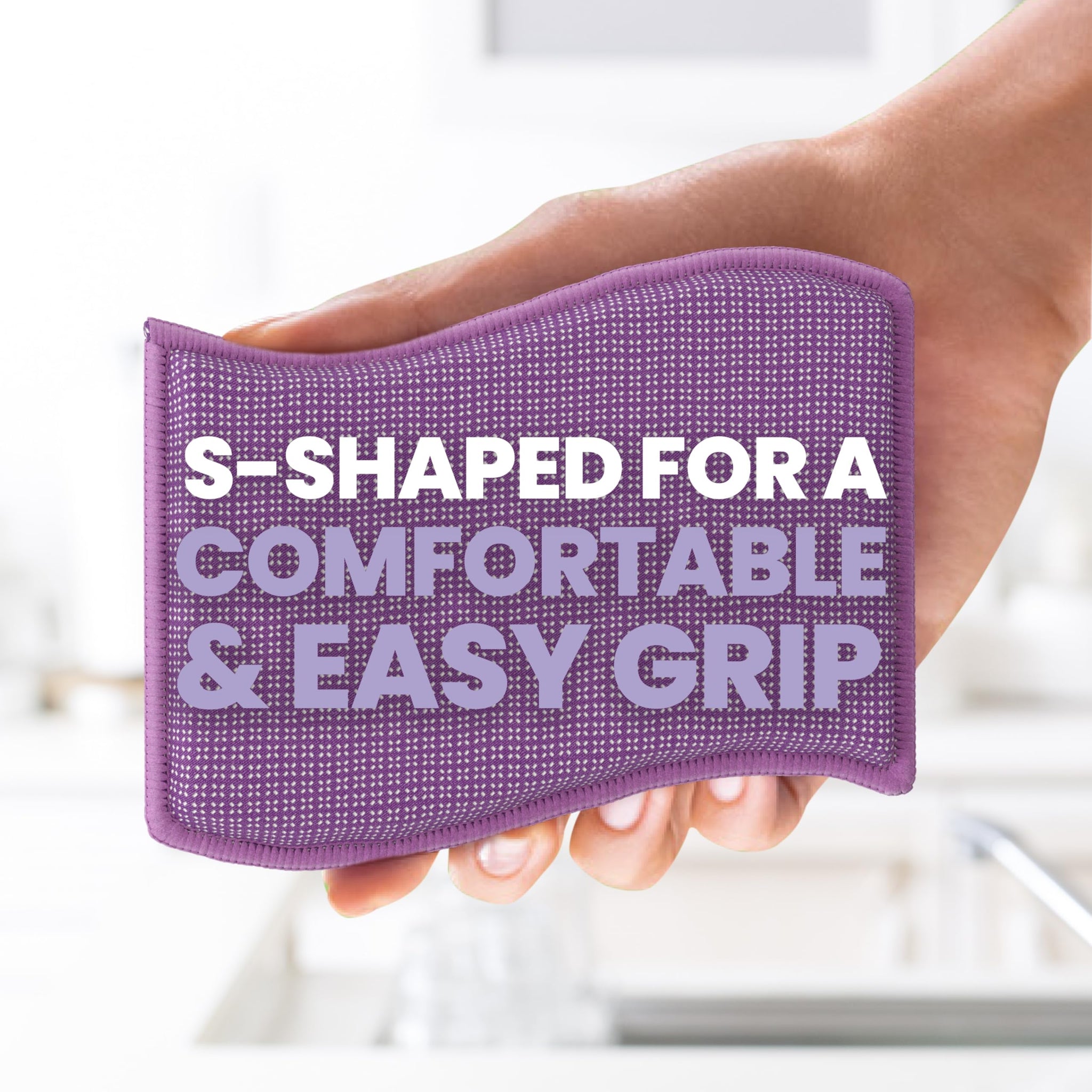 Scotch-Brite Stay Clean Scrubber Pads, Non-Scratch Dish Sponges for Kitchen Cleaning, 12 Count, Rinses Clean, Odor-Resistant, Safe on Non-Stick