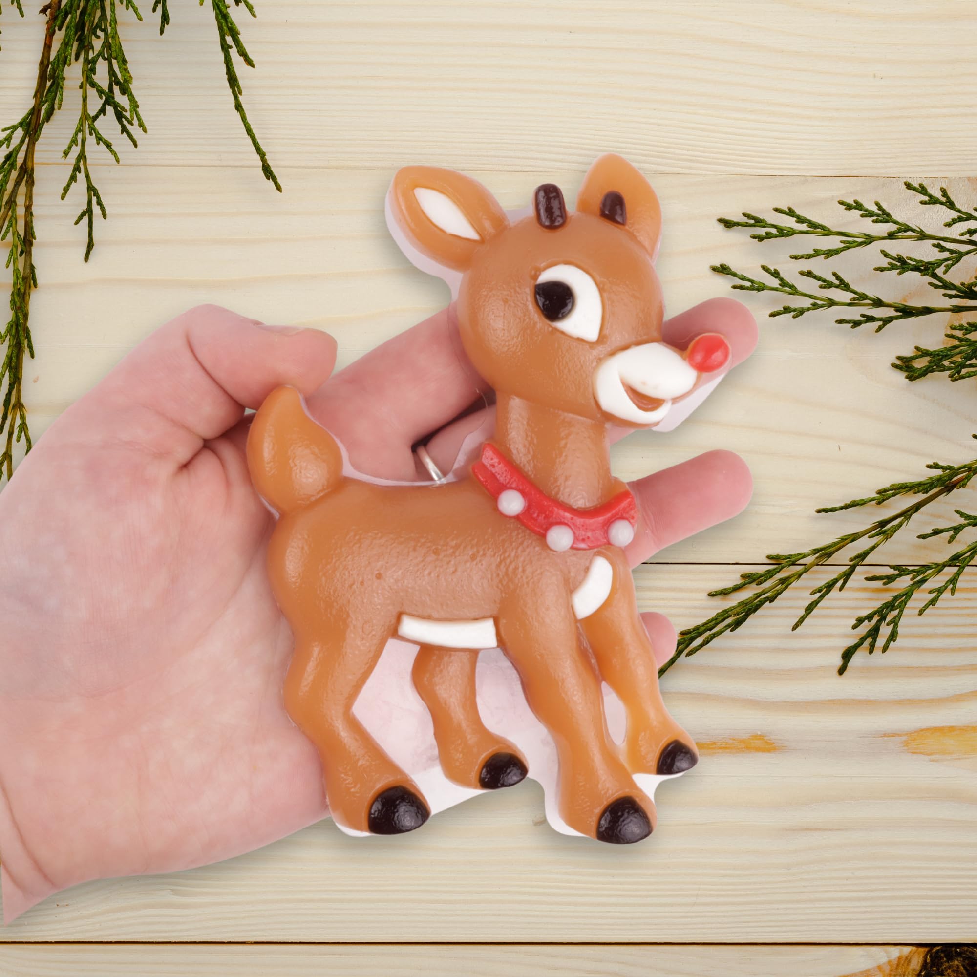 Jumbo Rudolph Christmas Gummy, Strawberry Flavored Candy, Stocking Stuffer Gifts, 3.88 Ounces