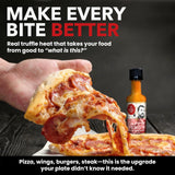 CAPTAIN DEMO's BIG TRUFFLE Red Hot Pepper Sauce- 5 Pack of Mini Travel Bottles. Never Leave Home Without Capt'n Demo!