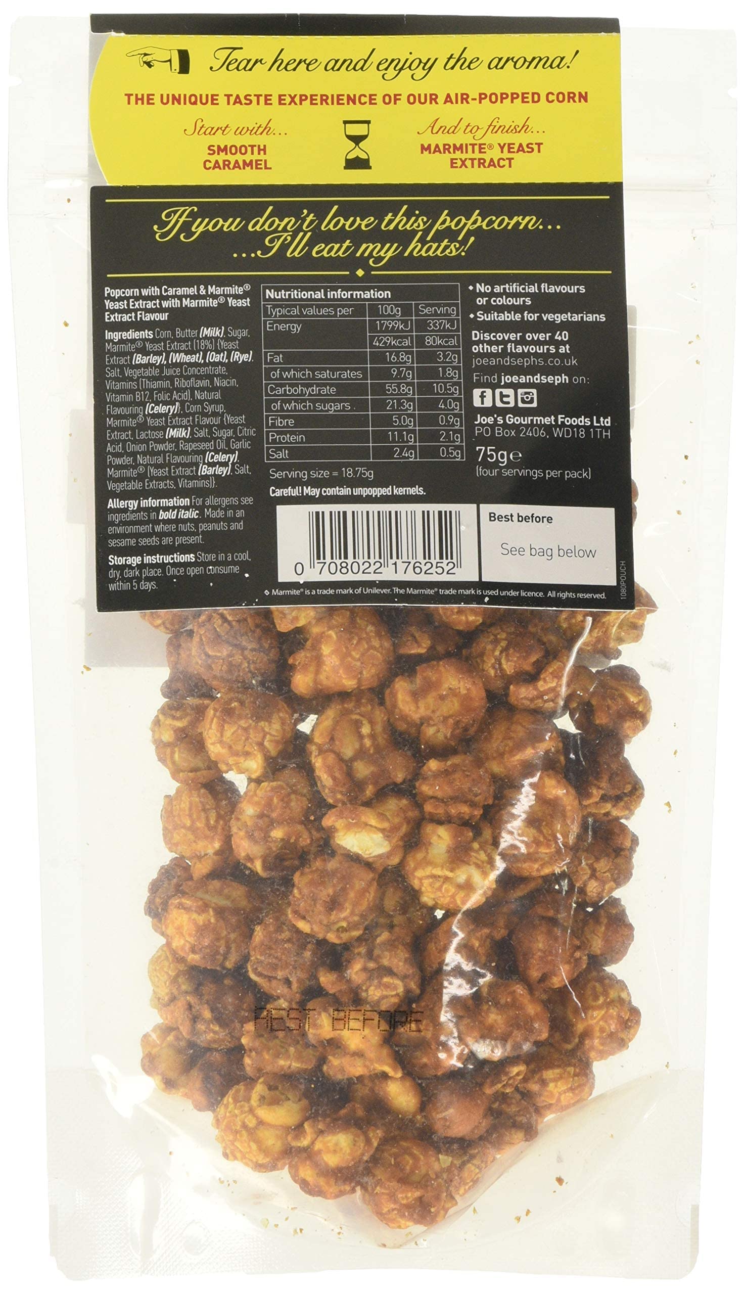 Joe and Sephs Marmite Popcorn