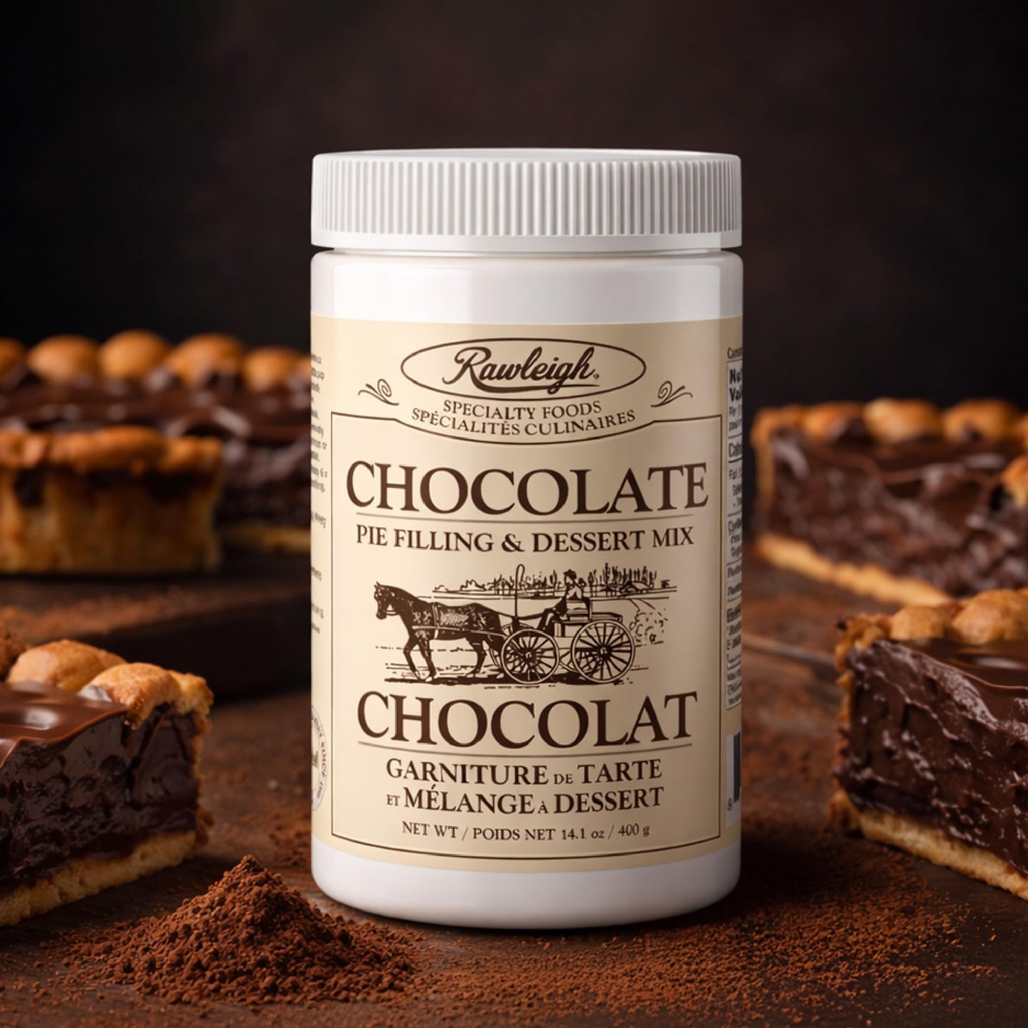 Rawleigh Pie Filling & Dessert Mixes: Pack of 3 - All 3 Flavors of Lemon, Chocolate, and Coconut. Instant Dessert Mix, Gluten Free, No MSG, Vegetarian
