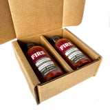 Hell Fire Detroit Fresno Hot Sauce (Medium), Crafted with Fresh, Fire-Roasted Fresno Chile Peppers, All-Natural, Vegan, Gluten-Free, Low Sodium - 4 Fl