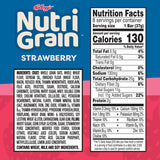 Nutri-Grain Soft Baked Breakfast Bars, Made with Whole Grains, Kids Snacks, Strawberry (6 Boxes, 48 Count)