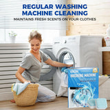 Gihen Washing Machine Cleaning Tablets 24 Count, Powerful Clean Descaler & Odor Remover for All Front & Top Load HE Washers, Septic Safe, 12 Month
