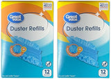 Great Value Duster Refills - 12 Count, 2 Pack, 24 Count Total - Dirt, Dust & Hair Trapping Fibers