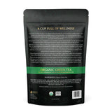 Komar Organics Loose Leaf Green Tea - 16Oz USDA Organic for Energy Boost, Antioxidants - Certified Kosher Delicate Flavor Assam Tea Organic Tea Leaves