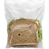 Premium Clear Plastic Flip-Top Sandwich Container - 6.5" x 6" (120 Pc) - Durable & Leakproof Lunch Storage Solution - Perfect for Home, School, or