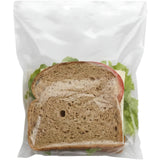 Premium Clear Plastic Flip-Top Sandwich Container - 6.5" x 6" (120 Pc) - Durable & Leakproof Lunch Storage Solution - Perfect for Home, School, or