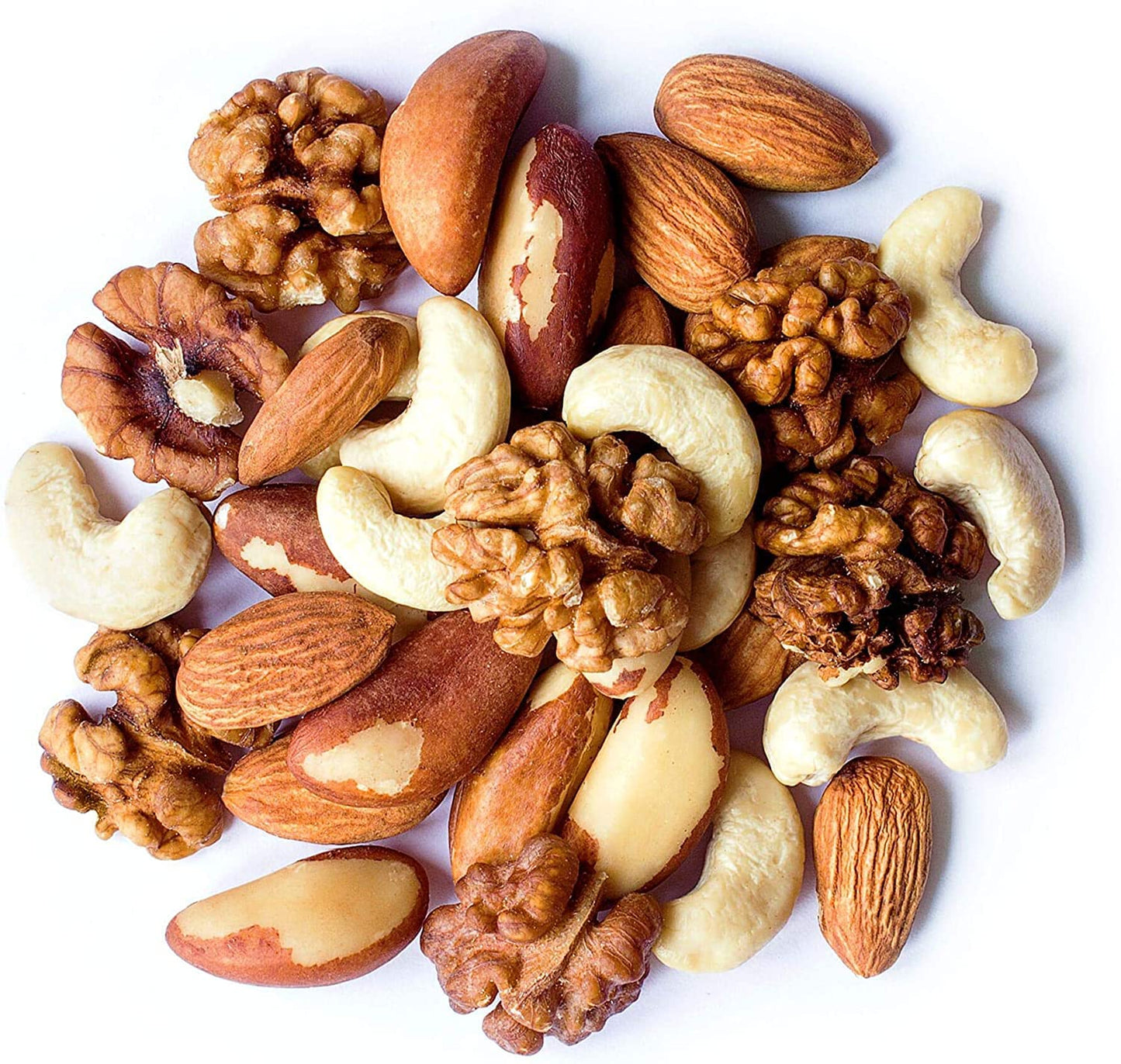 Food to Live Organic Mixed Raw Nuts, 2 Pounds - Cashews, Brazil Nuts, Walnuts, Almonds, Non-GMO, Kosher, Vegan, Unsalted, Bulk