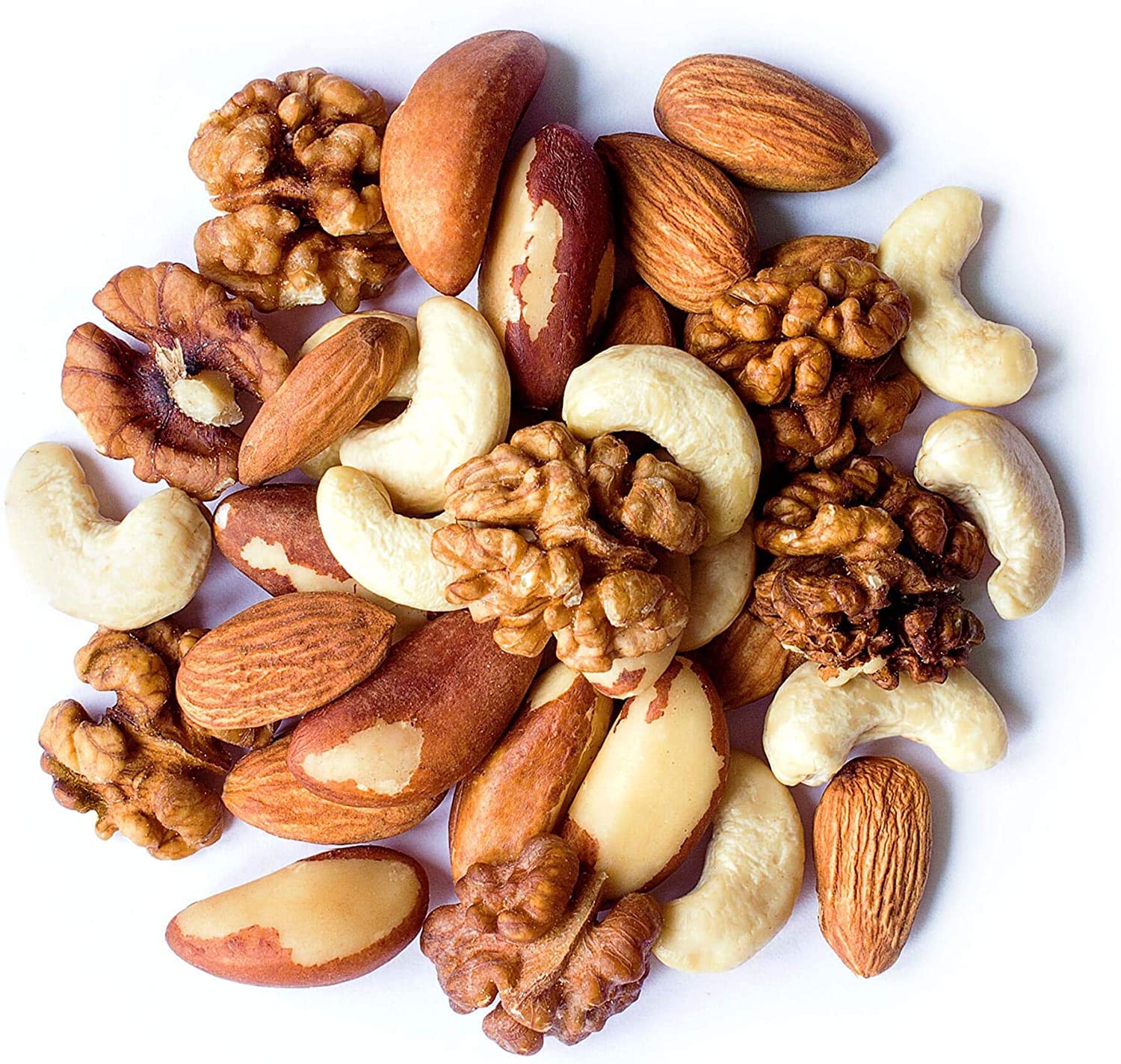 Food to Live Organic Mixed Raw Nuts, 2 Pounds - Cashews, Brazil Nuts, Walnuts, Almonds, Non-GMO, Kosher, Vegan, Unsalted, Bulk