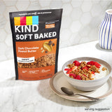 Kind Soft Baked Granola, Dark Chocolate Peanut Butter, Gluten Free, Healthy Snack Mix, 5g Protein, 11oz, 1 Count