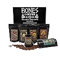 Bones Coffee Company NEW World Tour Sample Pack Box Set with Specialty Coffee Mug, 5 Assorted Single-Origin Low Acid Medium Roast Arabica Beans