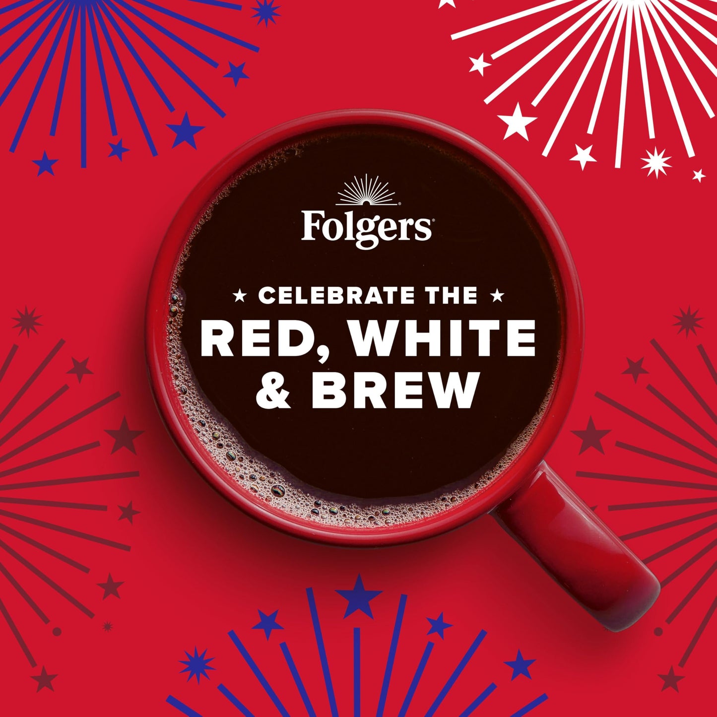 Folgers Classic Roast Instant Coffee, Limited-Edition Jar for America’s 250th Anniversary, 8 Oz.