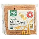 365 by Whole Foods Market, Organic Whole Wheat Mini Toast, Vegan, 2.8 Ounce