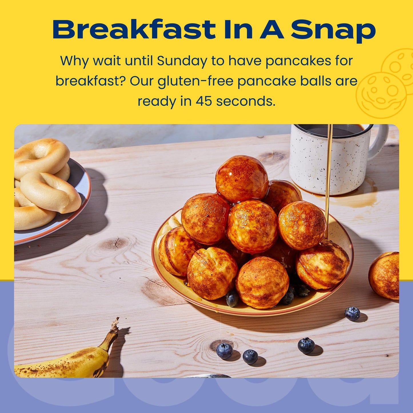 FEEL GOOD FOODS Banana Bread Pancake Balls, 12.7 OZ
