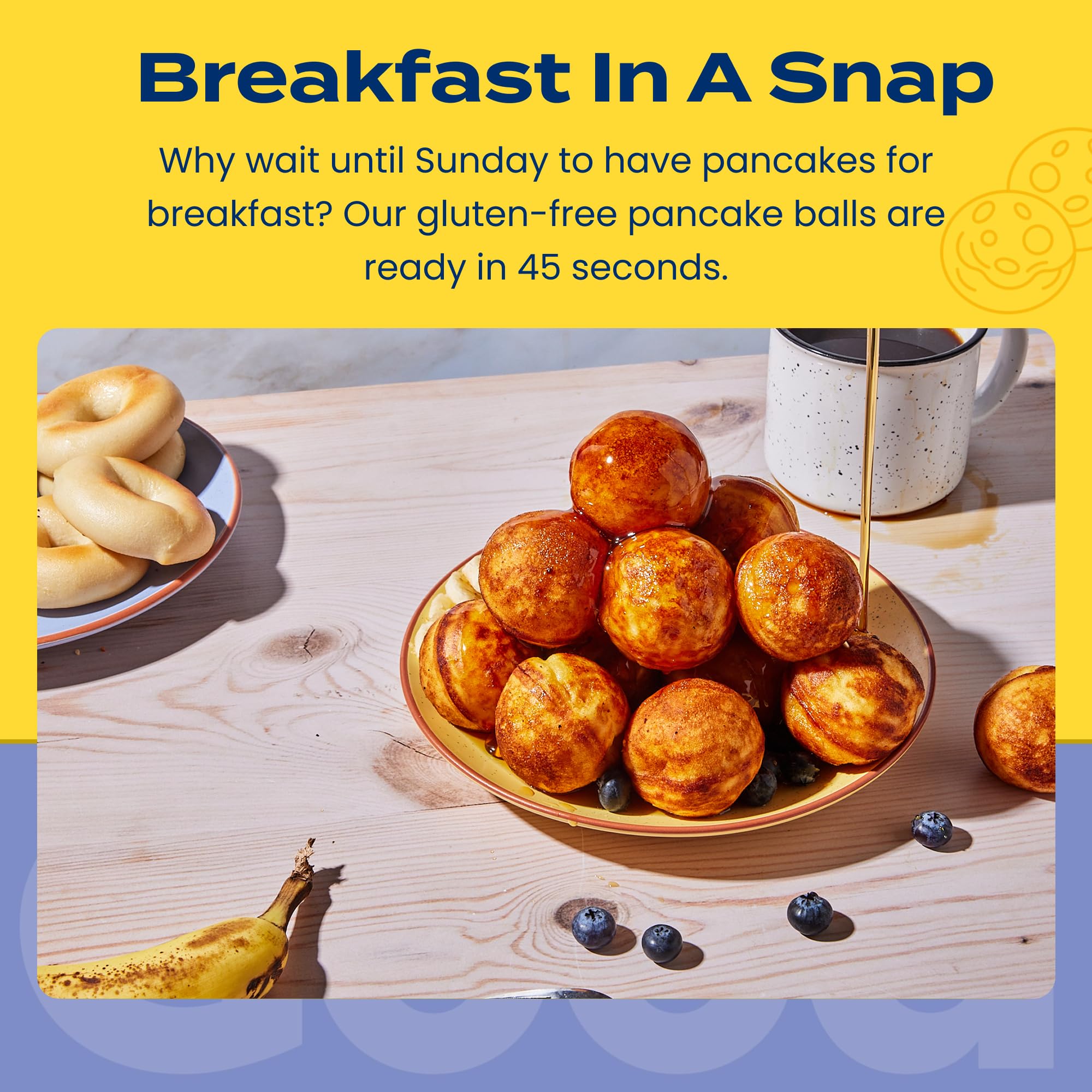 FEEL GOOD FOODS Banana Bread Pancake Balls, 12.7 OZ