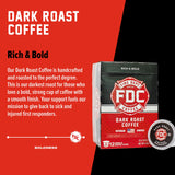 Fire Department Coffee - Gives Back to Firefighters - Dark Roast Coffee Pods - Bold & Strong - Roasted in the USA - Premium K Cups - Veteran Owned