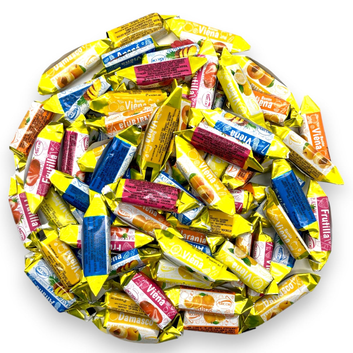 Vienna Fruit Filled Assorted Hard Candy-1.5 lbs Individually Wrapped