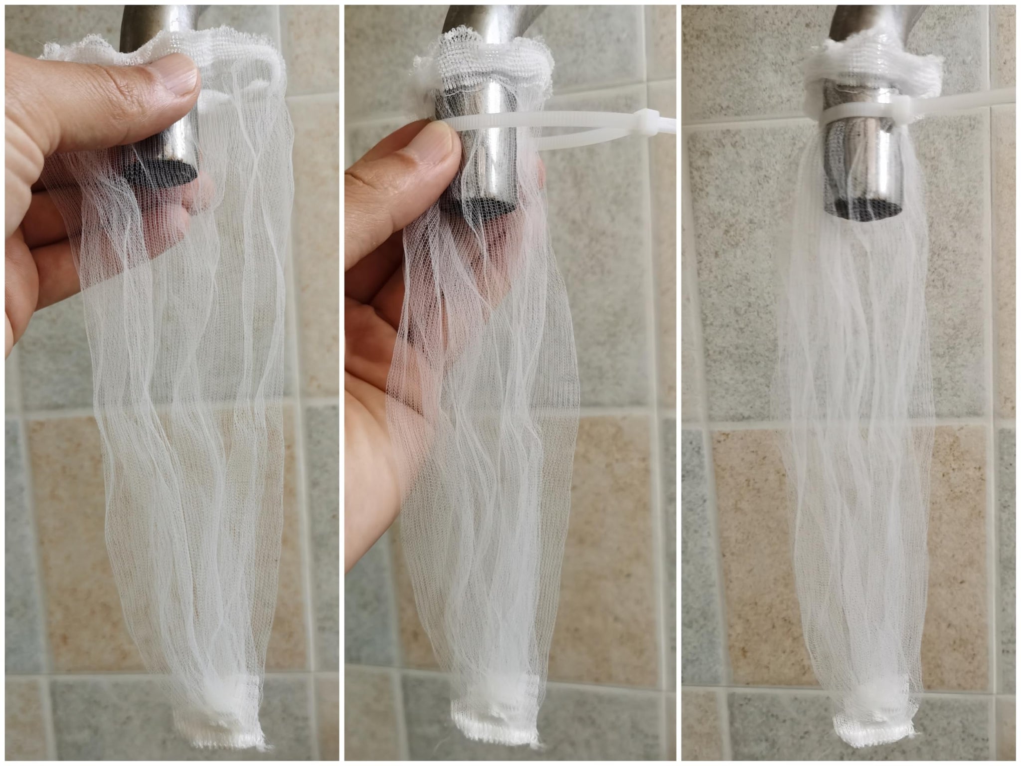 Aiboco 12 Pack Washing Machine Lint Snare Trap with Cable Ties, Washer Sink Drain Hose Lint Catcher, Laundry Lint Mesh Filters with Clamps