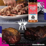 Pit Boss Pulled Pork Premium BBQ Barbecue Mixed Seasoning Spice & Rub 3 pk Choice Bundle (20.1 oz) + Guide & Keychain Bottle Opener (5 Items)!