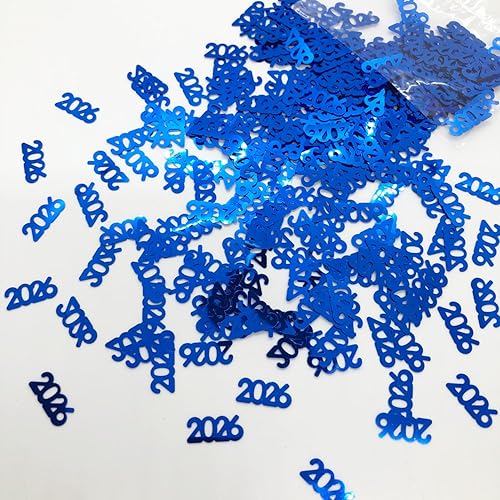 Confetti Year 2026 Blue Royal - 3 Half Oz Bags (1.5 oz) #7341 Q03A