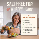Mr. Spice Organic Honey Mustard Sauce, Salt Free Honey Mustard Dipping Sauce (0 mg/serv), Gluten Free, Low Sodium Sauces for Marinade and Dressing, No