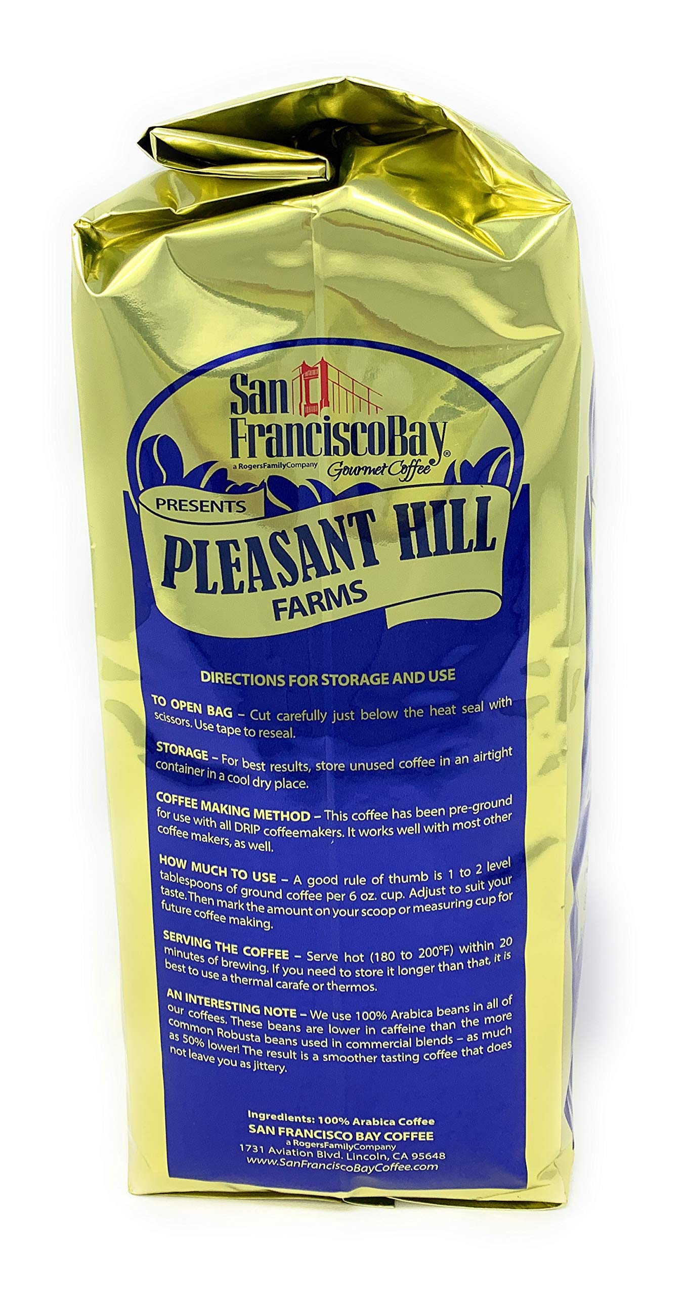 Pleasant Hill Farms Premium Selection Ground Coffee Bland 5 lb. Bag