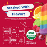 JonnyPops® Organic Rainbow Fruit Stacks Frozen Pops 8ct