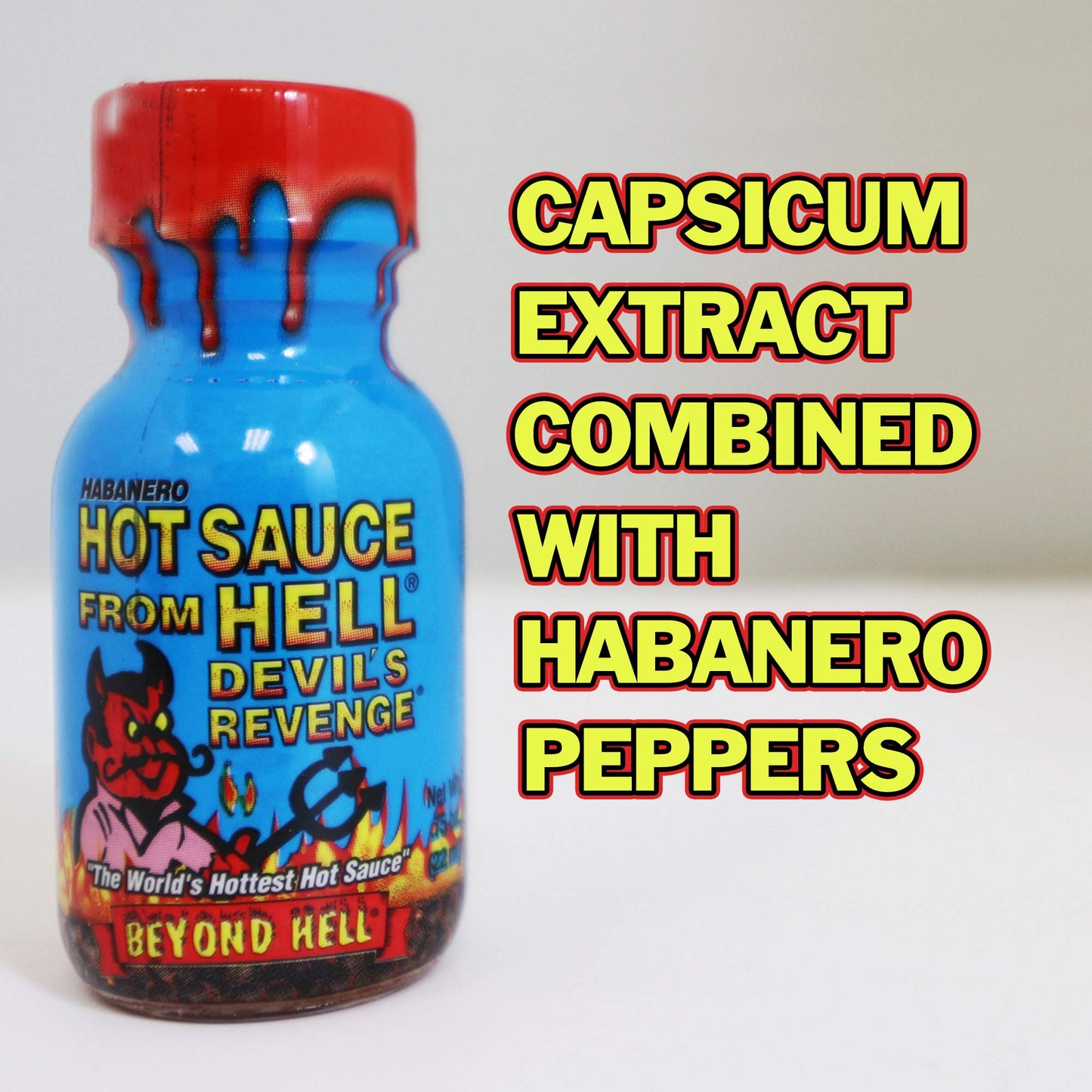 ASS KICKIN' Hot Sauce From Hell Premium Hot Sauce Bottles Gourmet Gift Set Travel Size - .75 oz 24 Pack - Try if you Dare! - Made with Habanero