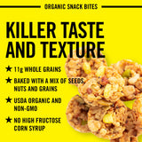 Dave's Killer Bread Honey Nut Organic Snack Bites, Honey Organic Snacks, 7.2 oz
