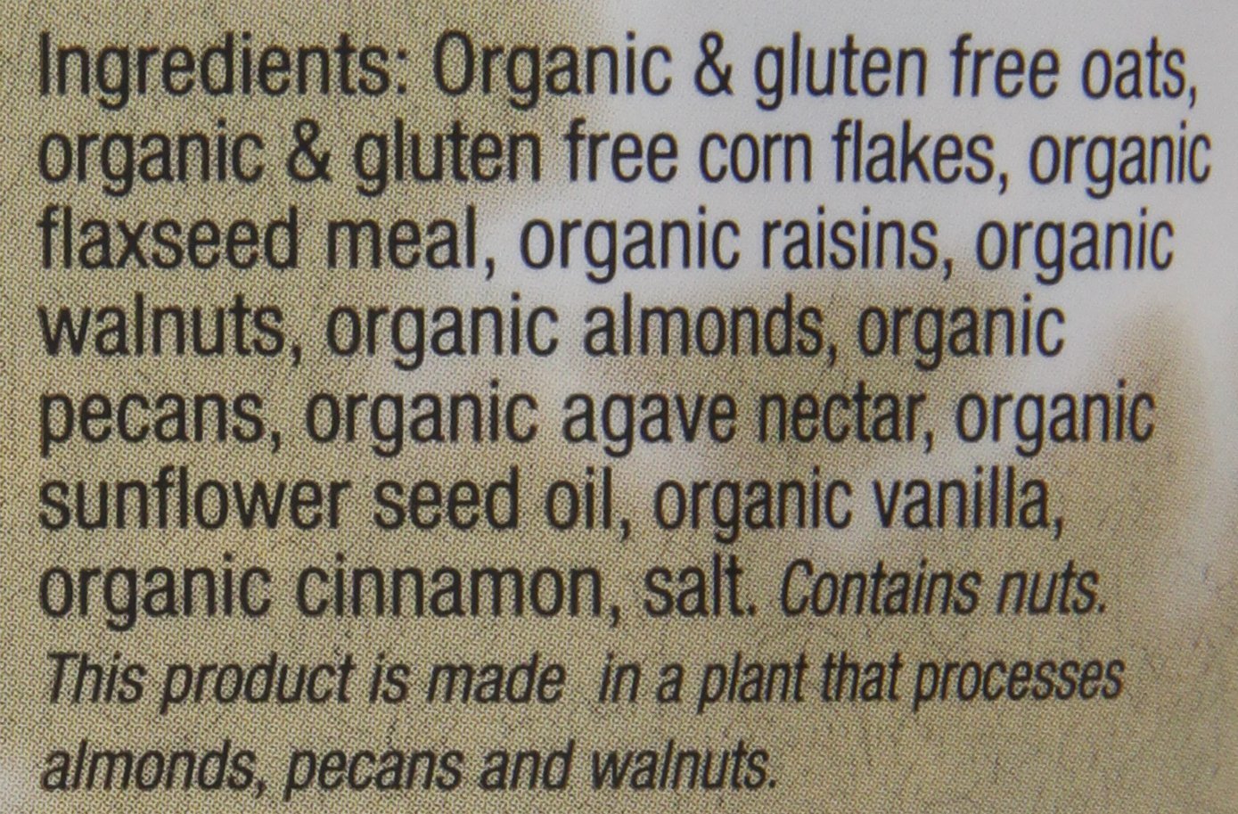 Giddy Up & Go Granola, Organic, Notoriously Nutty, 11 Ounce (Pack of 6)