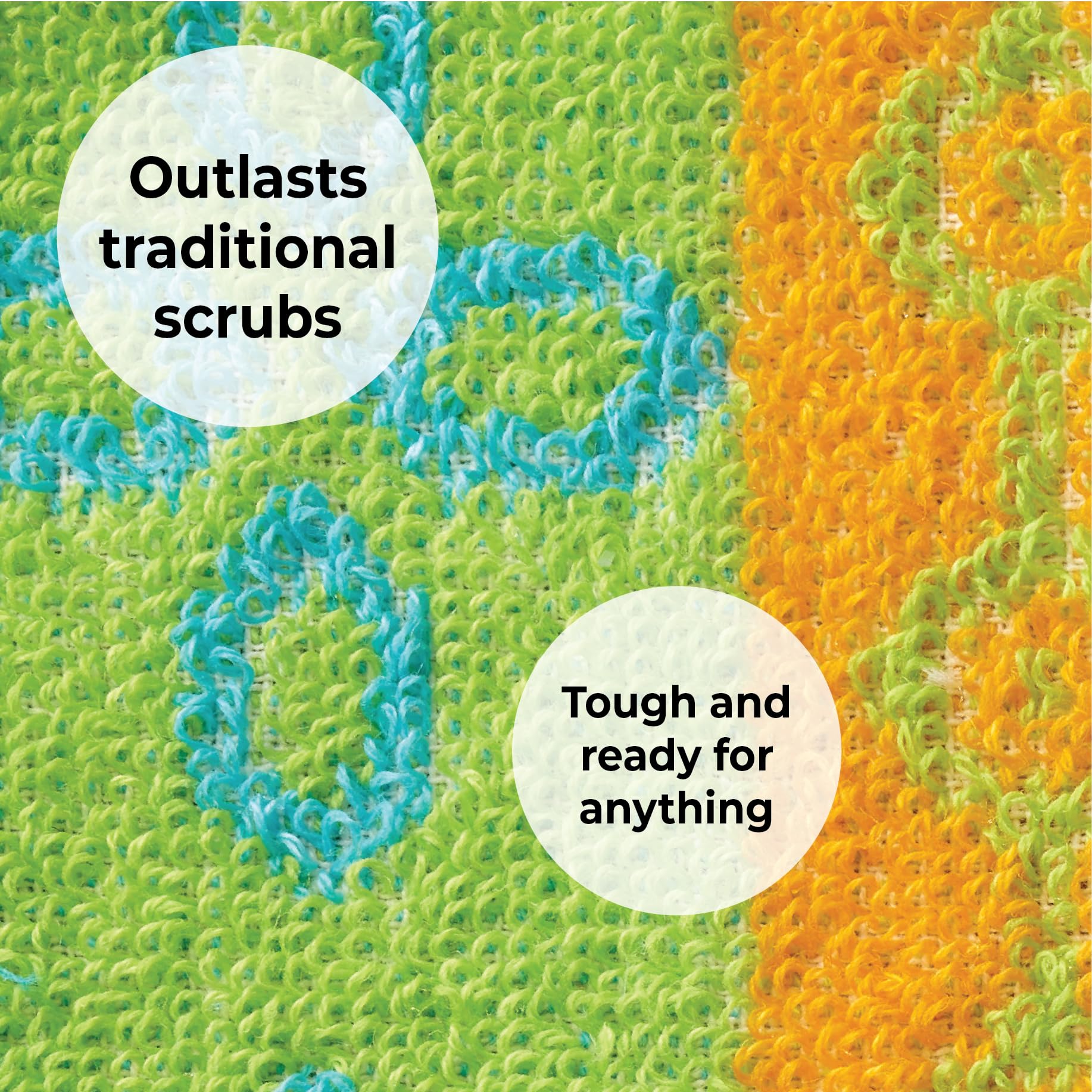 Skoy Scrub, 8-Pack Reusable, Non-Scratching Dish Scrubber for Kitchen and Household Cleaning, Planet-Friendly, Dishwasher Safe Soft Scrub, Assorted
