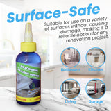 Silicone Buster Remover - 110ml Silicone & Caulk Residue Cleaner with Precision Nozzle - Fast-Acting Gel, Surface-Safe Formula for Post-Scraping