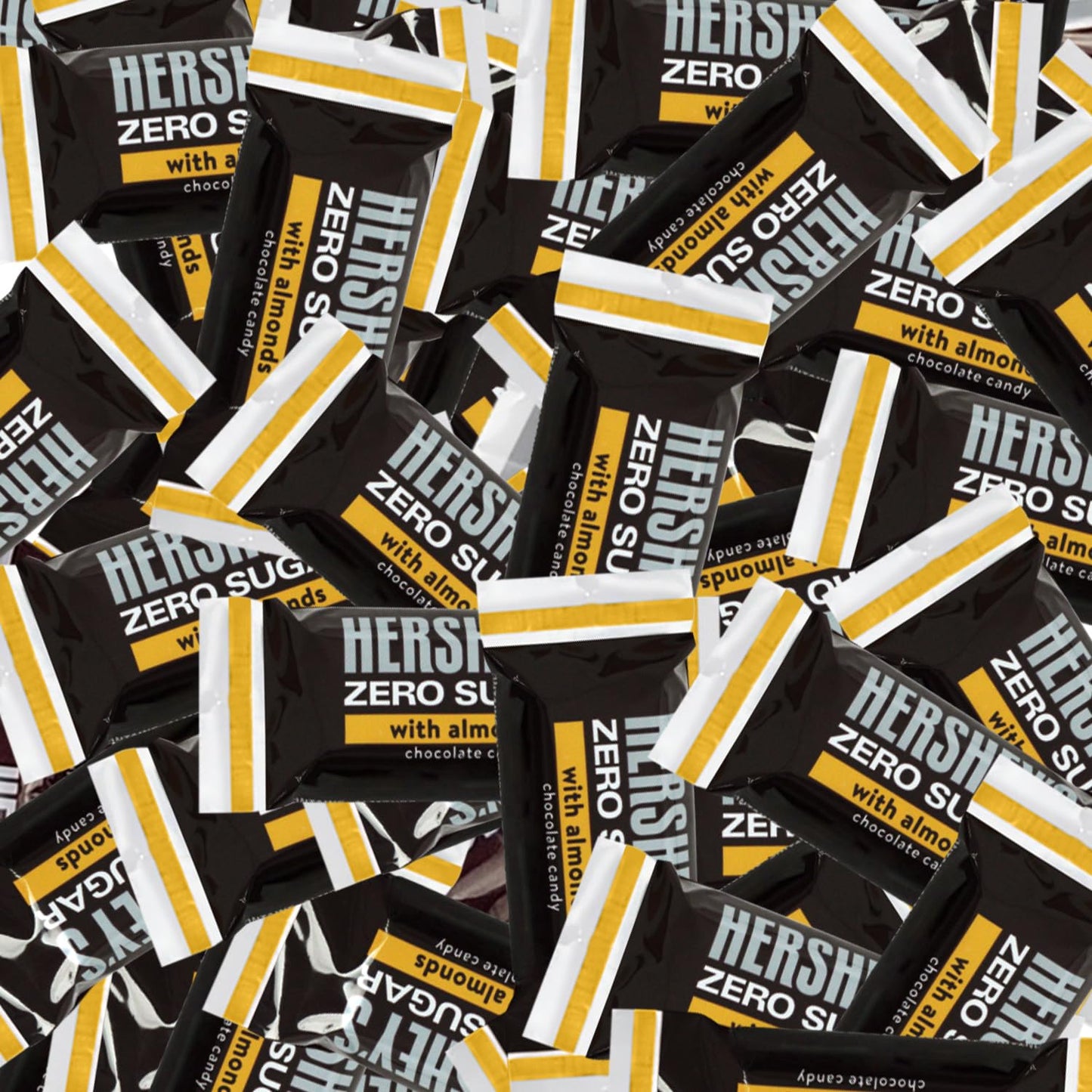 Zero Sugar Milk Chocolate Candy with Almonds, 3-Pack - Individually Wrapped Mini Candy Bars, Sugar Free Chocolate Perfect for Low Carb Diets