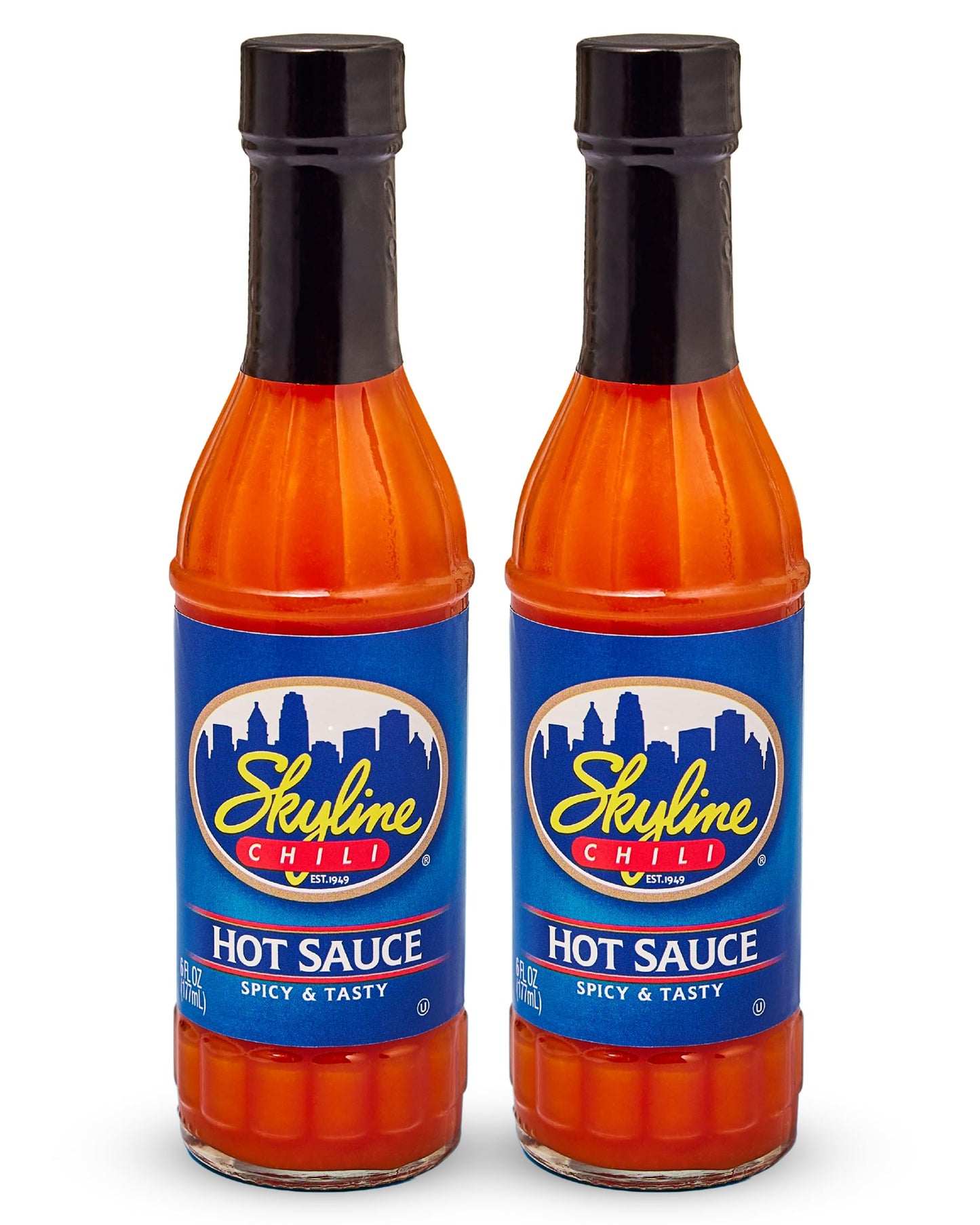 Skyline Chili Hot & Spicy Sauce - Authentic Cincinnati Restaurant-Style Secret Recipe with Tabasco, Cayenne, and Jalapeño Peppers, Gourmet Chili Sauce