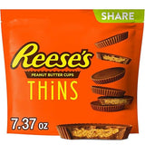 Reese's Thins, Milk Chocolate Peanut Butter Cups, Candy Share Pack, 7.4 Ounce