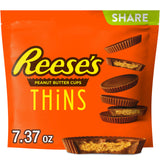 Reese's Thins, Milk Chocolate Peanut Butter Cups, Candy Share Pack, 7.4 Ounce