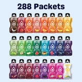 Bolero- Sugar Free Water Flavor Drink Mix Packets Variety Fruit Flavors (288 Count) Powdered Flavoring | Singles For The Go Packets