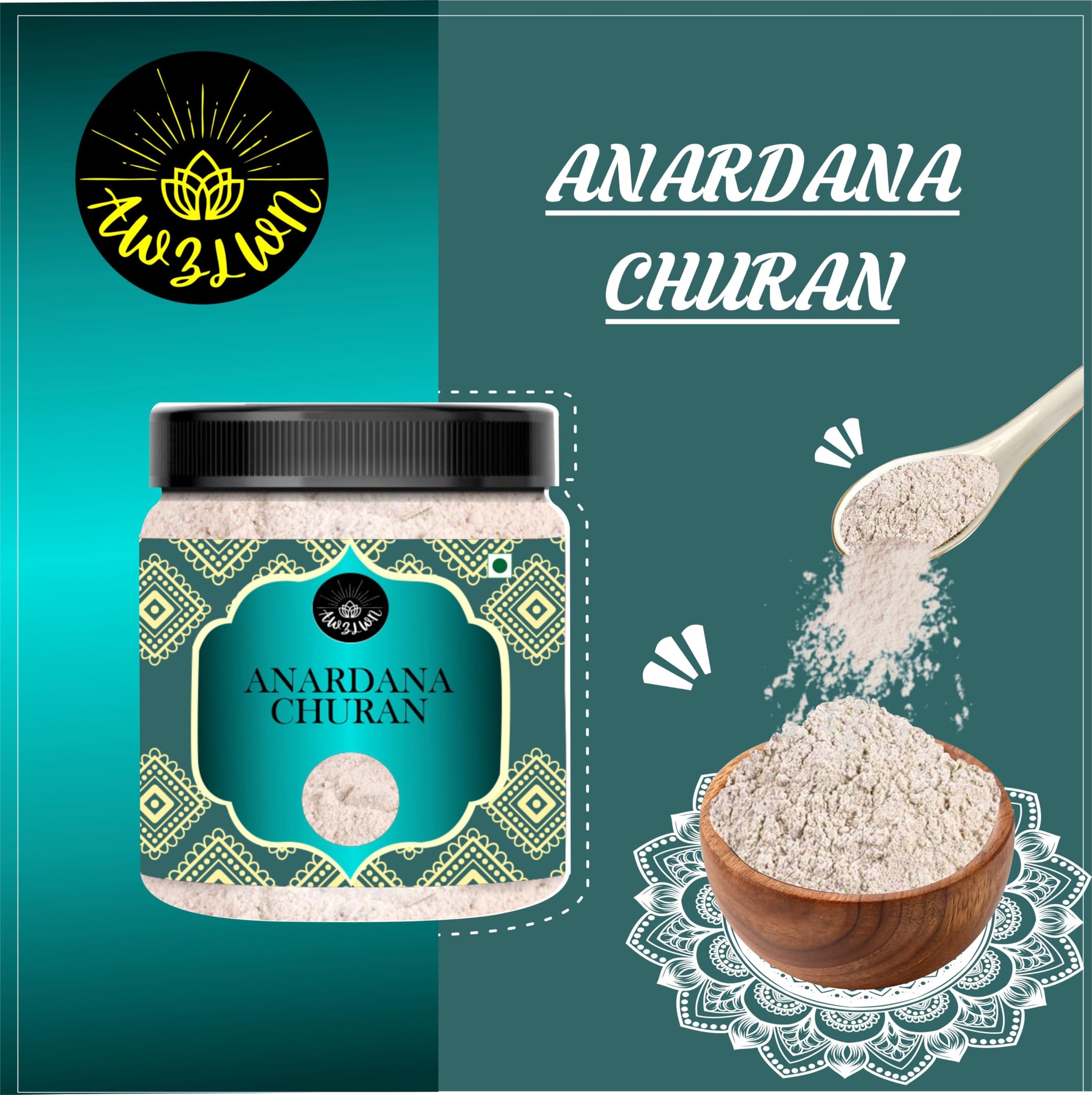 AWZLWN Natural Anardana Churan 5.29 OZ (150 GM) | Set oF 1 | AWZLWN