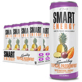 C4 Smart Energy Drink - Sugar Free Performance Fuel & Nootropic Brain Booster, Coffee Substitute or Alternative | Tropical Passionfruit 12 Oz - 12