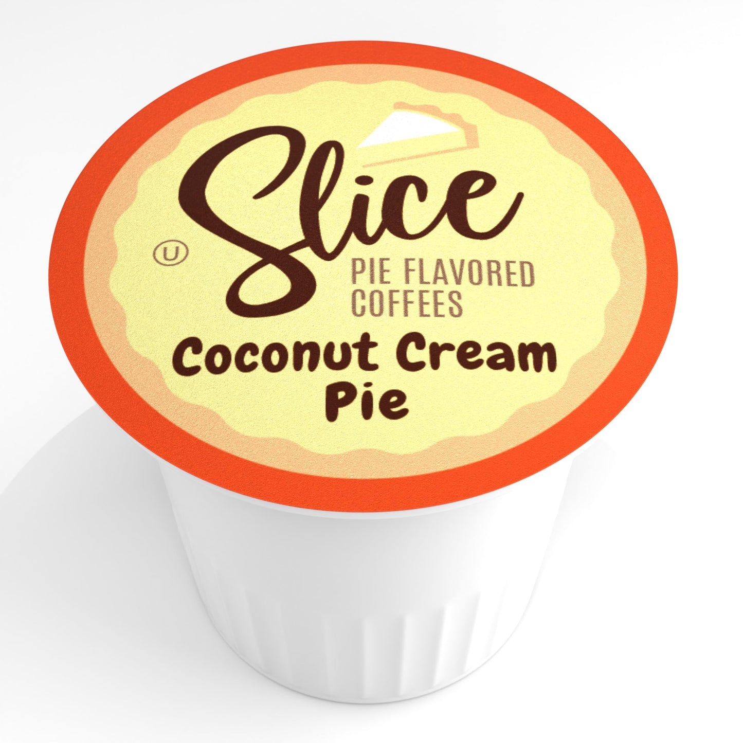Slice Coffee Flavored Coffee, Pie for Keurig K Cup Brewers, Coconut Cream, 40 Count (Pack of 1)