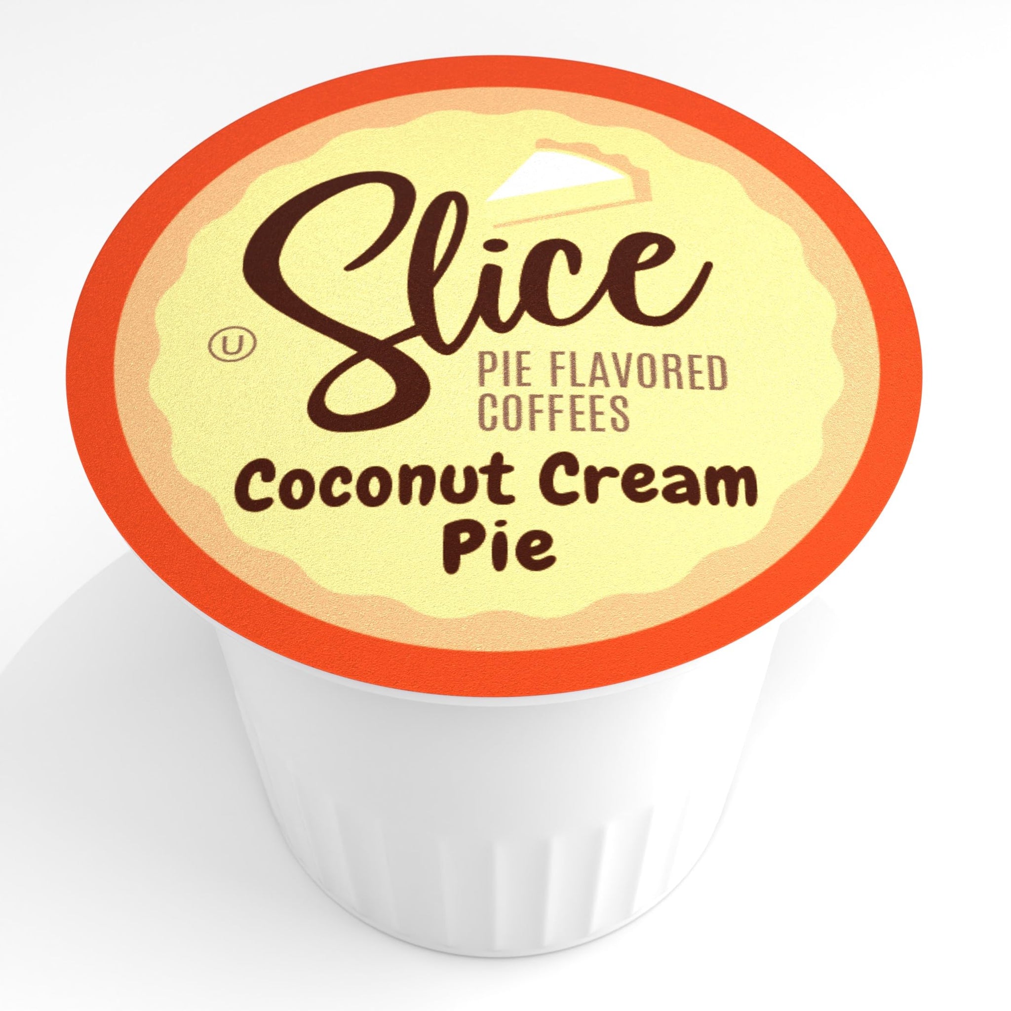 Slice Coffee Flavored Coffee, Pie for Keurig K Cup Brewers, Coconut Cream, 40 Count (Pack of 1)