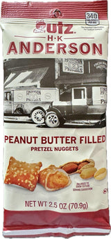 HK Anderson Peanut Butter Filled Pretzel Nuggets, 2.5oz Bag (12-Pack)
