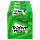 Trident Vibes Spearmint Rush Sugar-Free Chewing Gum, 6 Bottles of 40 Pieces (240 Total Pieces)