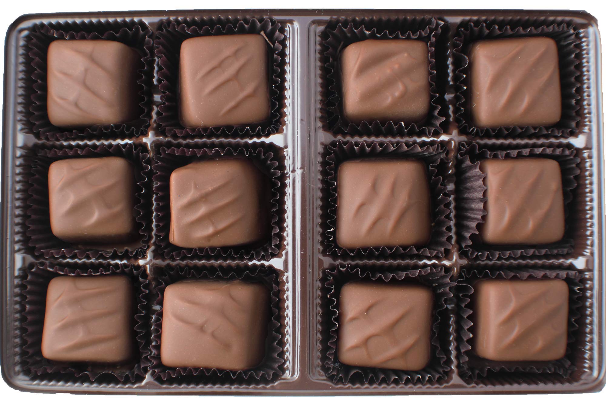 Vermont Nut Free Chocolates Boxed Chocolate Caramels (Milk Chocolate) 12-Piece, Nut-Free, Egg-Free, Kosher